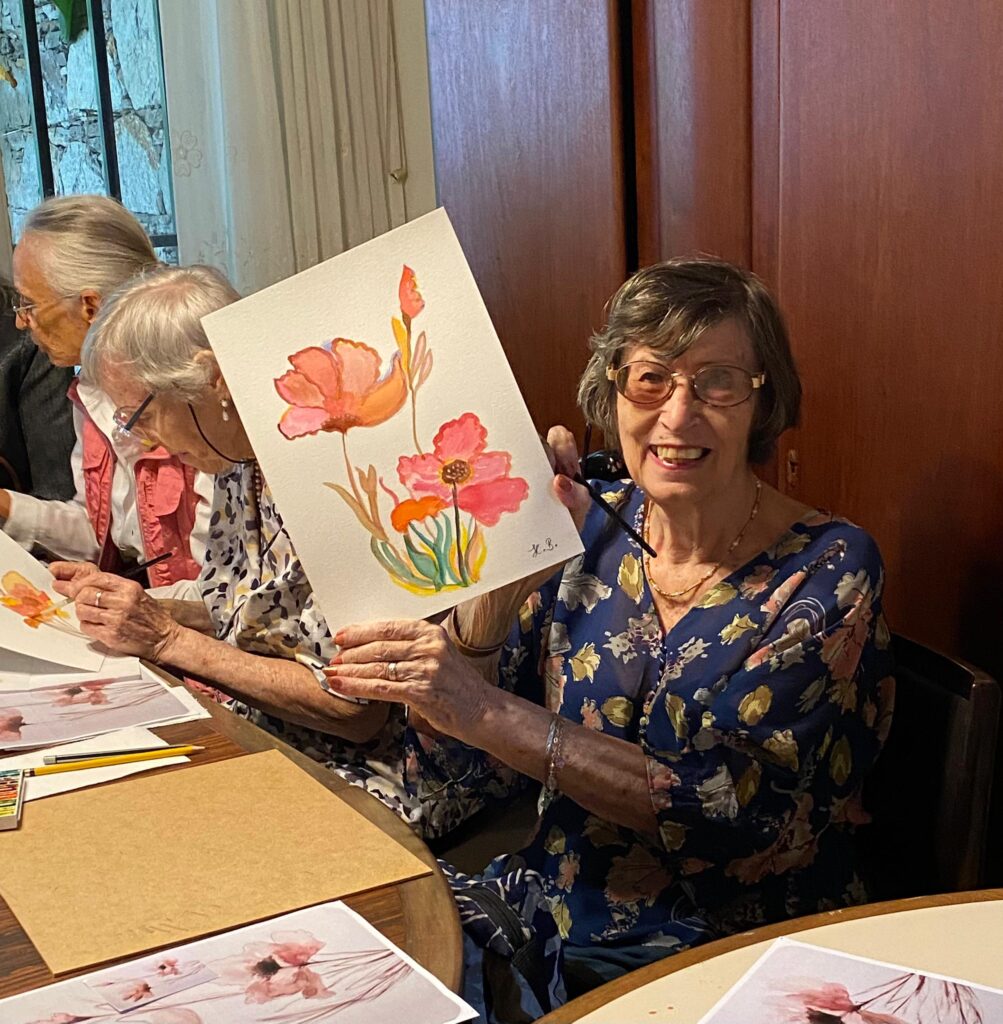 Tardes Felices en Avas donde cada uno de nuestros adultos mayores se transformaron en artistas