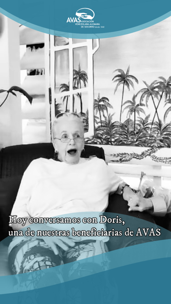 Doris beneficiaria de AVAS compartiendo su historia de más de 20 años de apoyo recibido